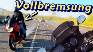 Verrücktes Überholen, Wenden IM Kreisverkehr und Motorrad-Vollbremsung  | DDG Dashcam Germany | #506