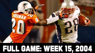 The Greatest MNF Upset! Patriots vs. Dolphins Week 15, 2004 Full Game