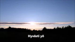 Hyvästi yö - Marion Rung (akustinen kitara)