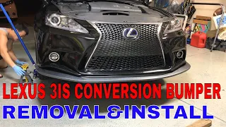 Lexus 2IS to 3IS F-sport Conversion Bumper Removal and Install