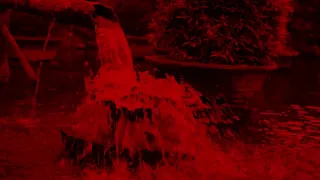 "Crimson Serenade | Red Fountain with Native American Flute Harmonies"