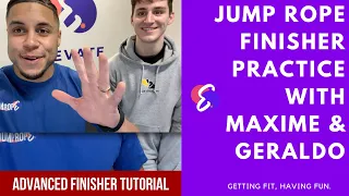💪🏾 ADVANCED JUMP ROPE FINISHER TUTORIAL (MIC TO X-LEG STALL) - With Maxime & Geraldo
