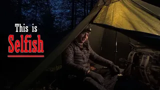 A Strange Night Camping in Heavy Rain