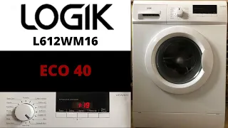 Logik L612WM16 Washing Machine - Eco 40