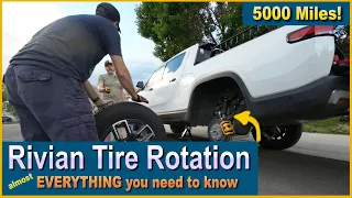 RIVIAN Tire Rotation - 5,000 miles - EVERYTHING you need to know