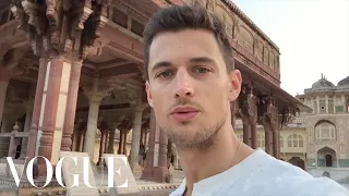 Male Model Garrett Neff Travels the World in 3 Minutes | Vogue