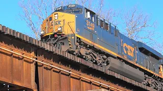 🍊 CSX Trains Over the Little Gunpowder Falls Trestle