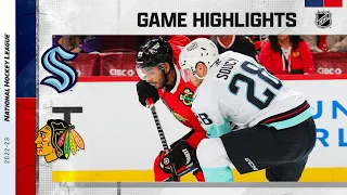 Kraken @ Blackhawks 10/23 | NHL Highlights 2022