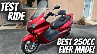 Riding one of the BEST 250cc Scooters EVER MADE!  Honda Reflex with a BIG RUCKUS CVT mod!