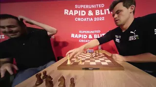 QUEEN ENDGAME!! Shakhriyar Mamedyarov vs Magnus Carlsen || SuperUnited Blitz Croatia 2022 - R16