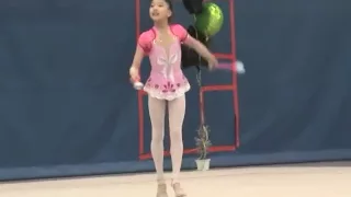 11-year-old Elena Shinohara Clubs at 2011 US Region 4 Rhythmic Gymnastics 新体操小学生