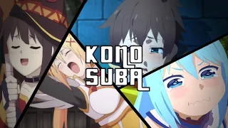 12 минут коносубы ✝ KonoSuba, coub, Дослушай до конца, Лучшее, Gif, Приколы,Подборка, Аниме.