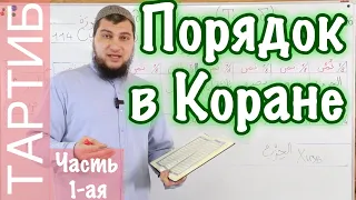 Урок № 42: Порядок в Коране  (часть 1 / Тартиб)    Джузы - Хизбы - Сумуны - Суры - Аяты