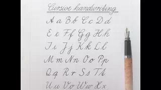 how to write in cursive - german standard for beginners