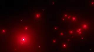 Neon Red Particle Background 4k - Satisfying Video Lights - Abstract Loop - 3 Hours