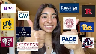 COLLEGE DECISION REACTIONS 2023 ! NO REJECTIONS??? (NYU, NORTHEASTERN, GEORGE WASHINGTON, +MORE)