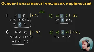 9А1.2. Основні властивості числових нерівностей