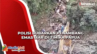 Polisi Bubarkan Penambang Emas Liar di Timika Papua