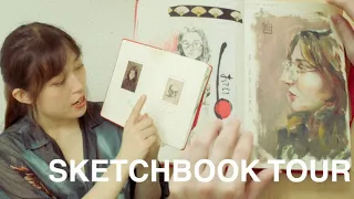 sketchbook tour  ✿ 2023 art journal flipthrough