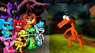 All Different Characters Smiling Critters VS Orange Rainbow Friends | Friday Night Funkin' Mod