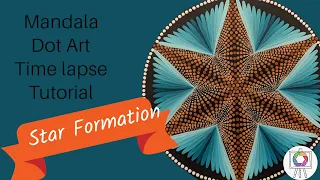 Mandala Dot Art Tutorial | 3D STAR FORMATION