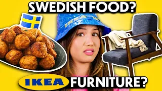 Swedish Food or Ikea Furniture?! | International Food Taste Test | People Vs. Food