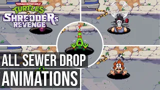 All Sewer Drop Animations - Teenage Mutant Ninja Turtles Shredder's Revenge - #Shorts