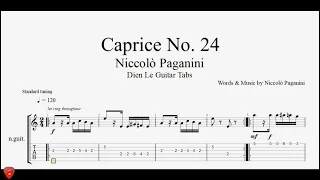 Niccolò Paganini - Caprice No. 24 - Guitar Tabs