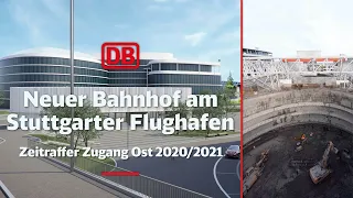 Der neue Stuttgart 21 Flughafen Bahnhof | Webcam Zeitraffer