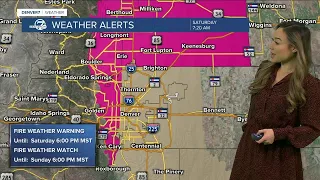 Fire danger on warm, dry, breezy Colorado weekend