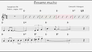 Besame Mucho ~ Sax Tenor  PDF!