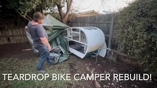 Classic Teardrop Bike Camper Rebuild Ep: 4.