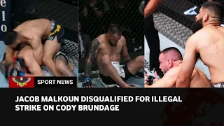 UFC Vegas 79 results: Jacob Malkoun disqualified after striking Cody Brundage with an illegal elbow