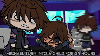 Michael turn into a child for 24 hours || Gacha club || Afton family