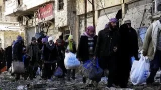 Convoys targeted during Homs evacuation