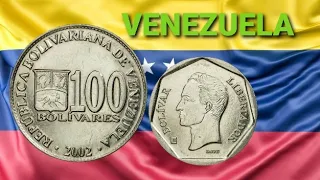 MOEDA DA VENEZUELA 🇻🇪 2002 - 100 BOLÍVARES