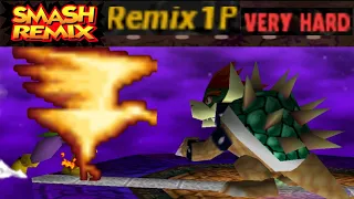 Smash Remix - Classic Mode Remix 1P Gameplay with Giant Captain Falcon (VERY HARD)