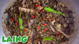 Paano ang tamang pagluto ng GINATAANG LAING para di Makati || Laing Recipe