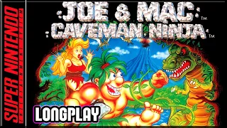 Joe & Mac - Caveman Ninja - Full Game 100% Walkthrough | Longplay - SNES
