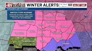 48 First Alert Forecast: Winter Storm Warning: Snow, sleet and freezing rain leading to hazardous...