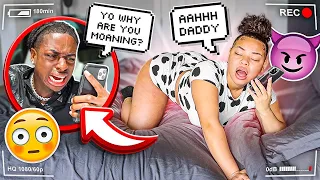 CALLING MY BOYFRIEND PHONE WHILE MOANING PRANK!!! **He Cries**