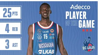 Adecco player of the game vs. Jämtland Basket: De'Riante Jenkins