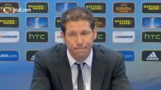 Atletico Madrid vs Rubin Kazan - Diego Simeone post-match press conference