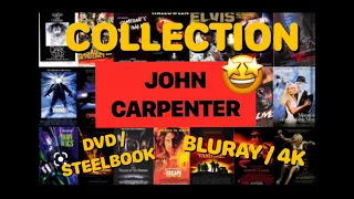 JOHN CARPENTER : DVD, BLURAY, STEELBOOK, 4K : MA COLLECTION (THE THING, HALLOWWEN, CHRISTINE, FOG…)