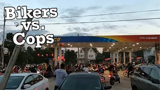 Philly Bikers Take Over the Streets | Police Chase | #shorts