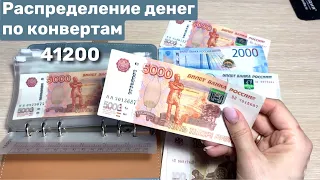 Деньги по конвертам 41200р. Планирование семейного бюджета. Планирование расходов.