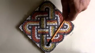 Solomon's knot with interwoven square - Roman geometric mosaic kit