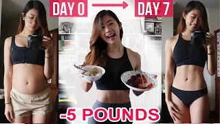 HOW I LOST 5 LBS IN ONE WEEK: WHAT I EAT IN A DAY TO LOSE WEIGHT | Healthy Food Diary