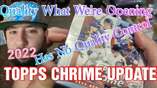 2 Box Topps Chrome Update Baseball Opening...This is Ridiculous🤬 Break Out The Caution Tape ⚠️⚠️