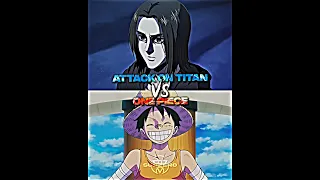Attack on Titan vs One Piece | Anime vs Anime #shorts #anime #1v1 #attackontitan #onepiece